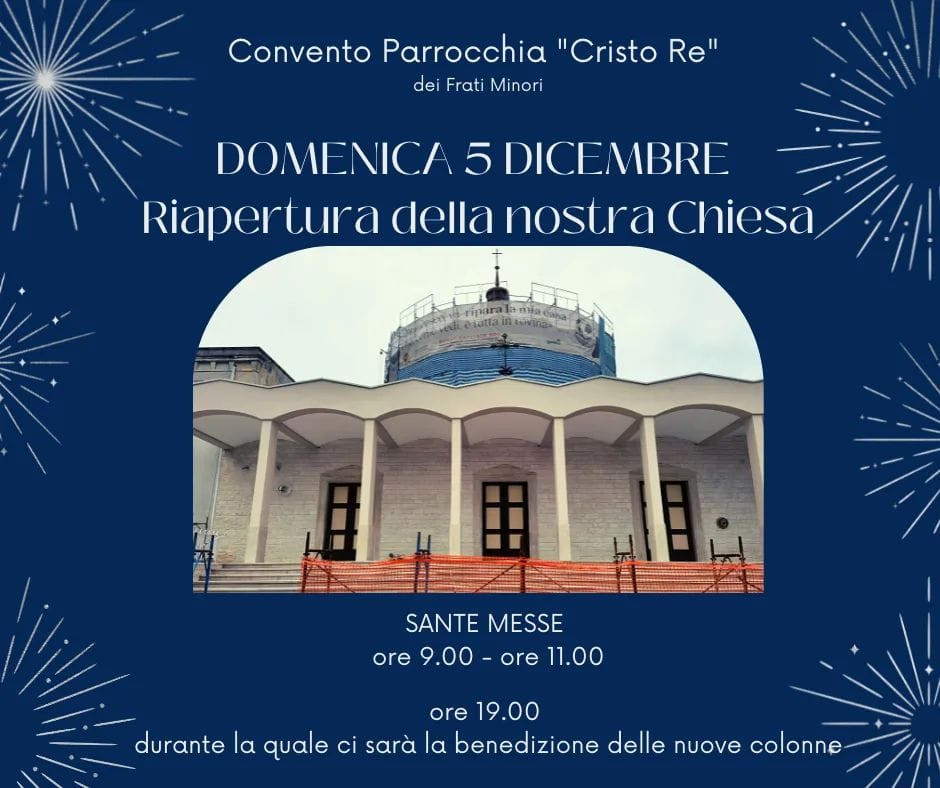 Parrocchia Cristo Re Orario Messe Orari messe parrocchia Cristo Re e Regina Mundi a Martina Franca